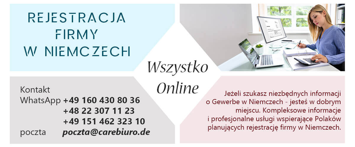 Jak założyć Gewerbe w Niemczech online